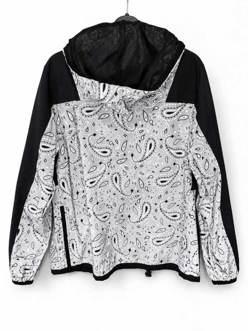 Rue21 Black & White Paisley Zip-Up Hoodie Jacket Women's Size Small - Picture 2 of 5